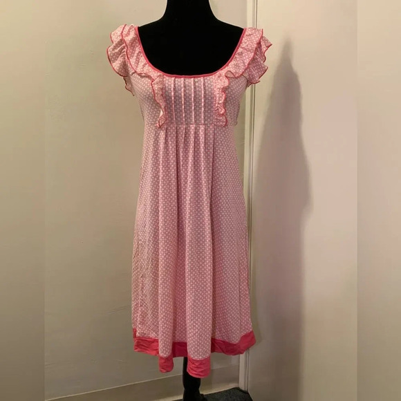 OLD NAVY‎ Ruffle Tie Waist Slip Dress in Pink - Picture 1 of 9